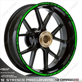 RIM WHEEL STICKERS DECALS SPORT LINE GREEN FOR TRACER 850 700