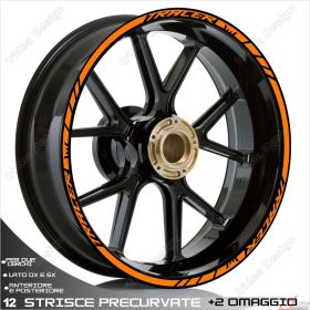 ENSEMBLE ADHESIFS ROUE SPORT ORANGE POUR TRACER 850 700