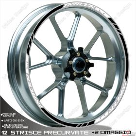 RIM WHEEL STICKERS SPORT WHITE BLACK FOR TRACER 850 700