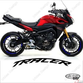 RIM WHEEL STICKERS DECALS SPORT WHITE BLUE FOR TRACER 850 700