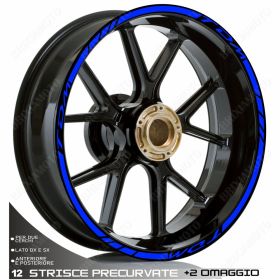 RIM WHEEL STICKERS DECALS SPORT LINE BLUE FOR TDM 850 900