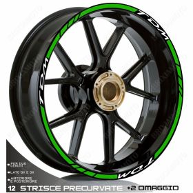 RIM WHEEL STICKERS DECALS SPORT LINE WHITE FOR TDM 850 900