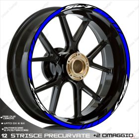 PROFILI ADESIVI SPORT CERCHIO GRAFICA STICKERS HONDA SW-T 400 600 BIANCO BLU