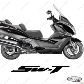 SET OF RIM WHEEL STICKERS DECALS SPORT LINE HONDA SW-T 400 600 WHITE SILVER