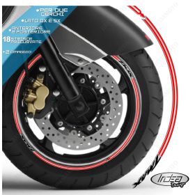 IRIDEA DESIGN 1414SILVBKRE00032 MOTORCYCLE RIM STICKERS
