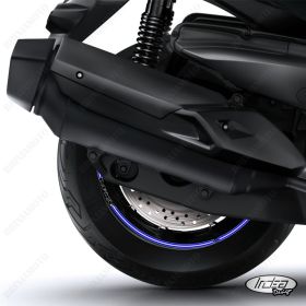 IRIDEA DESIGN 1513SILVBKBL00035 MOTORCYCLE RIM STICKERS