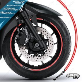 IRIDEA DESIGN 1513SILVBKRE00035 MOTORCYCLE RIM STICKERS