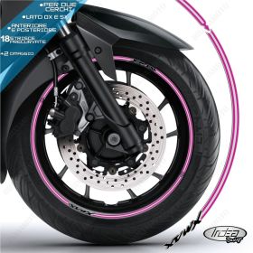 IRIDEA DESIGN 1513SILVBKVI00035 MOTORCYCLE RIM STICKERS