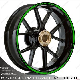ENSEMBLE AUTOCOLLANTS ADHESIFS LIGNE SPORT HONDA FORZA 125 VERT