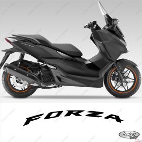 PROFILI ADESIVI SPORT CERCHIO RUOTA GRAFICA STICKERS HONDA FORZA 125 ARANCIO