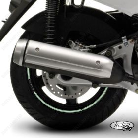 IRIDEA DESIGN 1514SILVBKGM00035 MOTORCYCLE RIM STICKERS