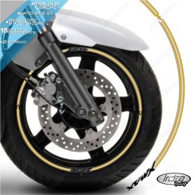 IRIDEA DESIGN 1514SILVBKGO00035 MOTORCYCLE RIM STICKERS