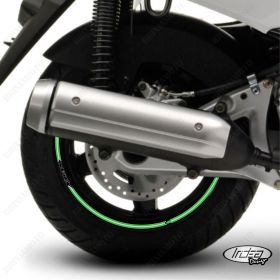 AUTOCOLLANTS DE JANTE DE MOTO IRIDEA DESIGN 1514SILVBKGR00035