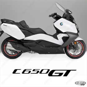 SET OF RIM WHEEL STICKERS DECALS SPORT LINE BMW C650 GT RED