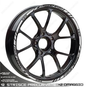 ENSEMBLE AUTOCOLLANTS ADHESIFS LIGNE SPORT BMW C650 SPORT GRIS