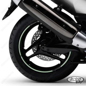 PROFILI CERCHIO ADESIVI RUOTA SPORT NERO VERDE MILITARE