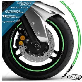 IRIDEA DESIGN 1515SILVBKGR00032 MOTORCYCLE RIM STICKERS