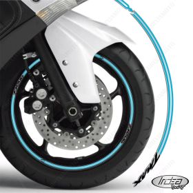 IRIDEA DESIGN 1515SILVBKLB00032 MOTORCYCLE RIM STICKERS