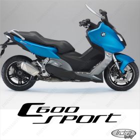 SET OF RIM WHEEL STICKERS DECALSSPORT LINE BMW C600 SPORT WHITE SILVER