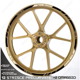 IRIDEA DESIGN 1615WHBK00094 MOTORCYCLE RIM STICKERS