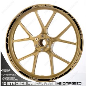 ENSEMBLE AUTOCOLLANTS ADHESIFS LIGNE SPORT APRILIA SCARABEO 50 16-16 NOIR