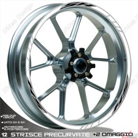 ENSEMBLE AUTOCOLLANTS ADHESIFS LIGNE SPORT HONDA SH 125 150 300 NOIR BLANC