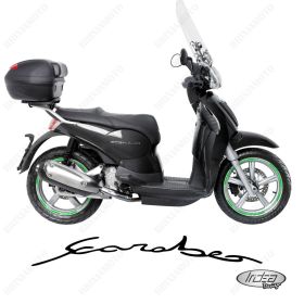 SET OF RIM WHEEL STICKERS DECALS SPORT LINE APRILIA SCARABEO 50 16-16 GREEN