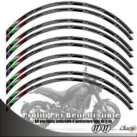 IRIDEA DESIGN 1717BENLEODAR00893 MOTORCYCLE RIM STICKERS