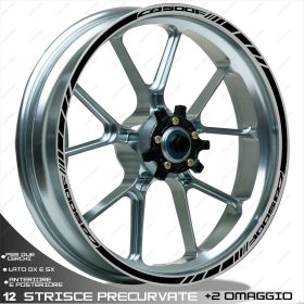 AUTOCOLLANTS DE JANTE DE MOTO IRIDEA DESIGN 1717BK00136