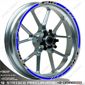 IRIDEA DESIGN 1717BKBL00049 MOTORCYCLE RIM STICKERS