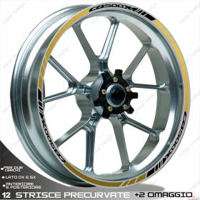 ADESIVI CERCHIO NERO ORO COMPATIBILE
