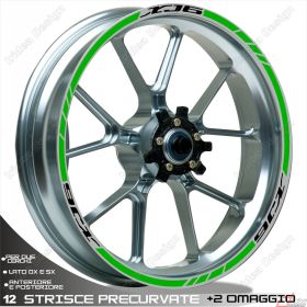 ADESIVI CERCHIO NERO VERDE COMPATIBILE