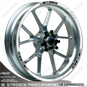 IRIDEA DESIGN 1717BKWH00049 MOTORCYCLE RIM STICKERS