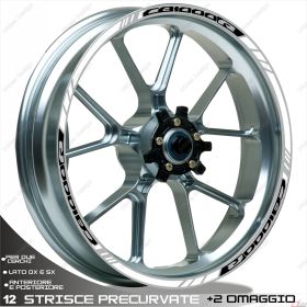 IRIDEA DESIGN 1717BKWH00139 MOTORCYCLE RIM STICKERS