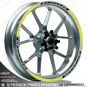 IRIDEA DESIGN 1717BKYE00139 MOTORCYCLE RIM STICKERS