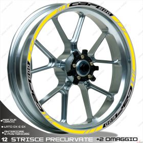 IRIDEA DESIGN 1717BKYE00142 MOTORCYCLE RIM STICKERS