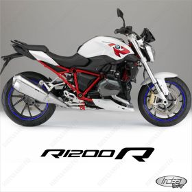 ENSEMBLE AUTOCOLLANTS ADHESIFS LIGNE SPORT BMW R1200R LC BLEU