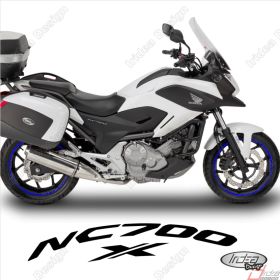 SET OF RIM WHEEL STICKERS DECALS SPORT LINE HONDA NC700X BLUE