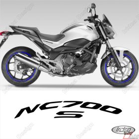 ENSEMBLE AUTOCOLLANTS ADHESIFS LIGNE SPORT HONDA NC700S BLEU