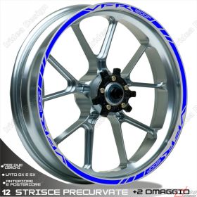 ENSEMBLE AUTOCOLLANTS ADHESIFS LIGNE SPORT HONDA VFR 1200 F BLEU