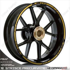ADESIVI CERCHIO SPORT COMPATIBILE ORO
