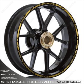 ENSEMBLE AUTOCOLLANTS ADHESIFS LIGNE SPORT DUCATI SCRAMBLER CAFE RACER 17-17 OR