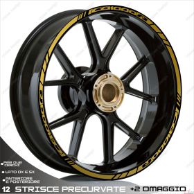 IRIDEA DESIGN 1717GO00139 MOTORCYCLE RIM STICKERS