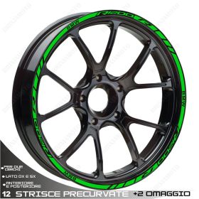 SET OF RIM WHEEL STICKERS DECALS SPORT LINE BMW R1200R LC GREEN