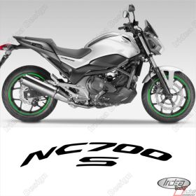 ENSEMBLE AUTOCOLLANTS ADHESIFS LIGNE SPORT HONDA NC700S VERT