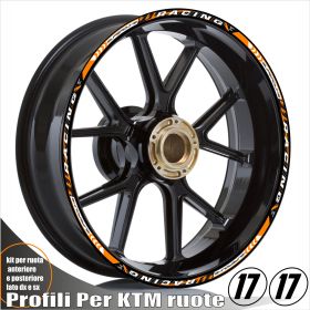 PROFILI ADESIVI CERCHI ARANCIO FOR
