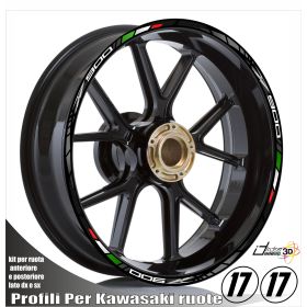 IRIDEA DESIGN 1717KZ9TRI00891 MOTORCYCLE RIM STICKERS