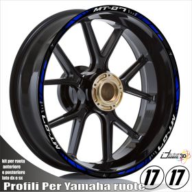 AUTOCOLLANTS DE JANTE DE MOTO IRIDEA DESIGN 1717MT7BL00888