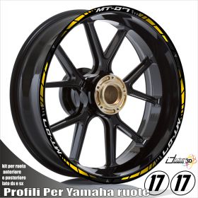 IRIDEA DESIGN 1717MT7YE00888 MOTORCYCLE RIM STICKERS