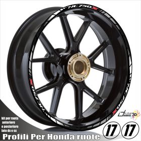IRIDEA DESIGN 1717N75WH00880 MOTORCYCLE RIM STICKERS